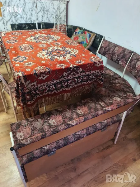 Голяма трапезна маса с кухненски ъгъл , снимка 1