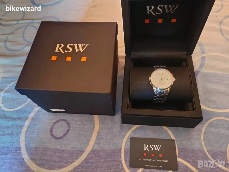 RSW RSWM106-SS-1 швейцарски мъжки кварцов часовник НОВ, снимка 1