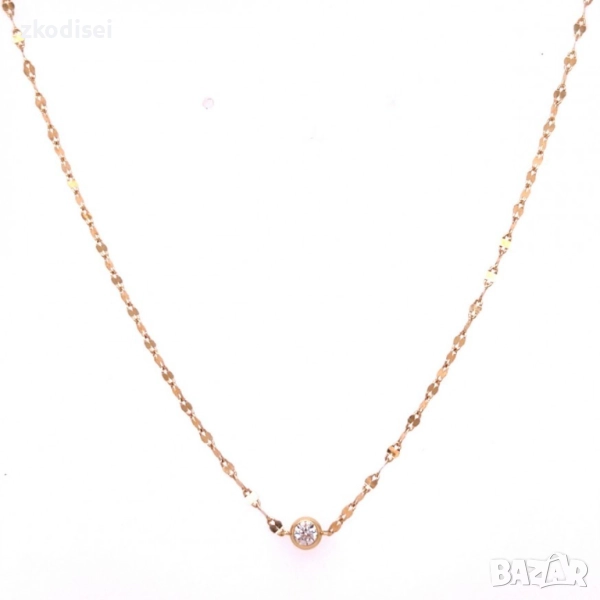 Златнo колие 1,25гр. 45,0см. 14кр. проба:585 модел:33730-4, снимка 1