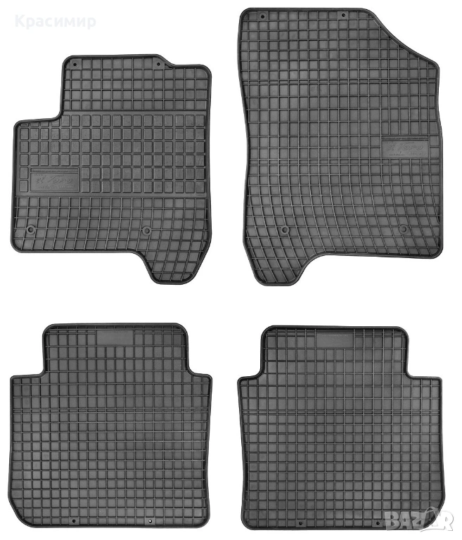 Гумени стелки за Citroen C3 Picasso 2009-2017г, снимка 1