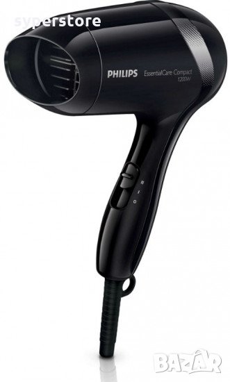 Сешоар Philips Essential Care 1200W BHD001/00 Ръчен Сешоар Compact Hairdryer, снимка 1