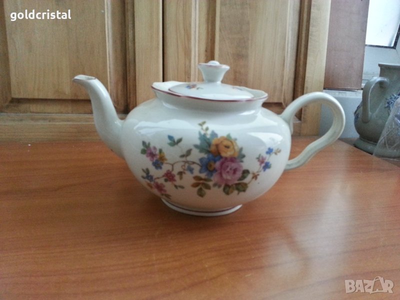 Стар български порцелан чайник, снимка 1