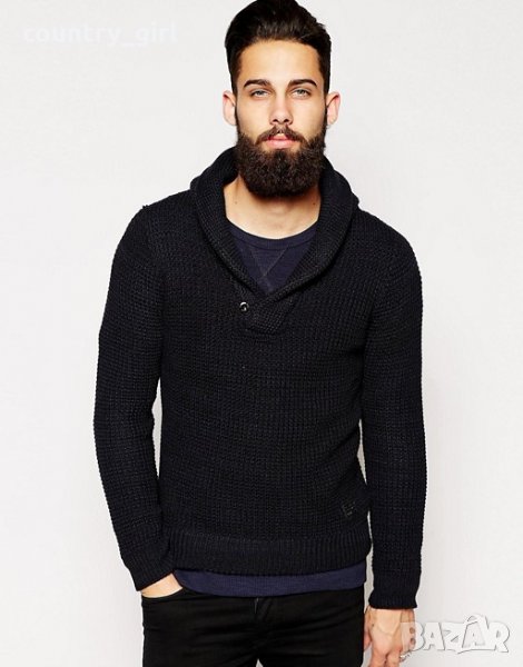 g-star gralvent shawl collar knit - страхотен мъжки пуловер, снимка 1
