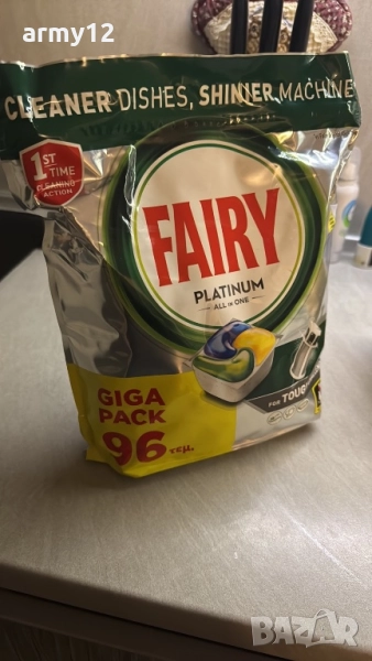 Таблетки за съдомиялна Fairy platinum all in one , снимка 1