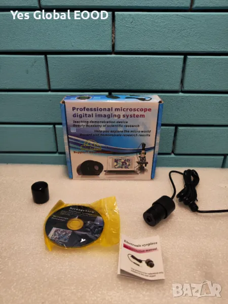 Дигитален USB Окуляр за Микроскоп – Камера за Научни Цели, снимка 1