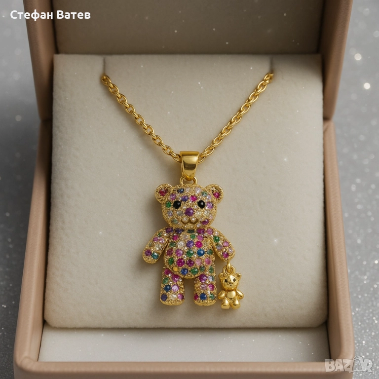 Колие „Мече – цветна магия“, снимка 1