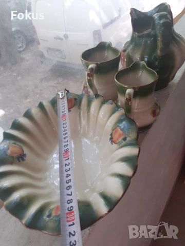 Сет стар английски порцелан Staffordshire, снимка 4 - Антикварни и старинни предмети - 53370526