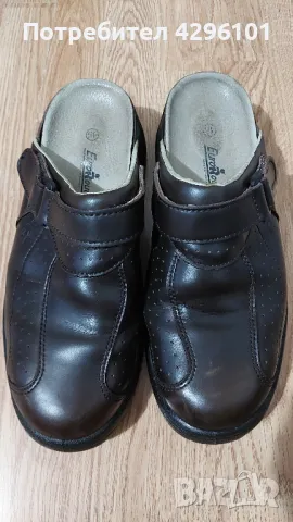 Мъжки кожени чехли EuroRoutier 45 номер, снимка 2 - Мъжки чехли - 48384220