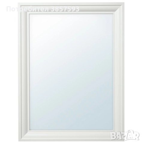 Oгледало IKEA TOFTBYN, бяла рамка, 65x85 см без забележки, снимка 3 - Огледала - 52563991