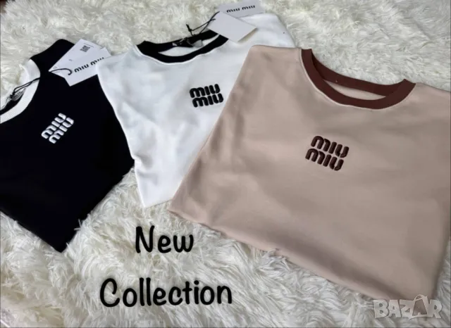 дамски комплекти тениска miu miu къс клин рипс , снимка 4 - Комплекти - 50332373