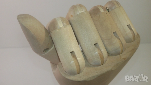 Дървена ръка със стави, артикулирана, снимка 9 - Декорация за дома - 52952315