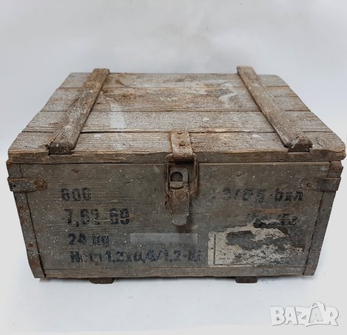 Стар военен сандък, от патрони(12.6), снимка 1 - Антикварни и старинни предмети - 43806330
