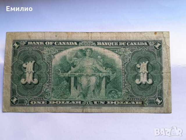 CANADA $ 1 DOLLAR 1937 KG6, снимка 2 - Нумизматика и бонистика - 27399145