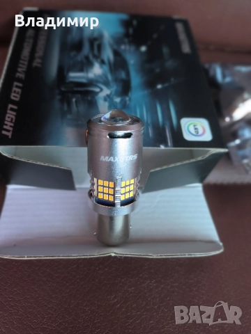 LED крушки | Ultra bright | Amber BA15S P21W, снимка 5 - Аксесоари и консумативи - 50605372