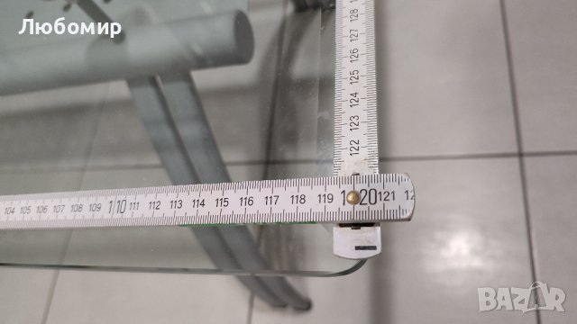 Продавам маса със стъклен плот, снимка 5 - Маси - 43928491
