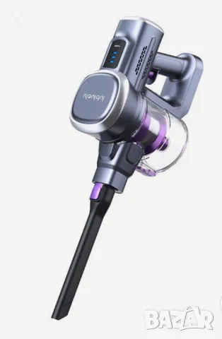 Безжична вертикална прахосмукачка Lubluelu 202, 220 W, HEPA филтър, Лилав, снимка 9 - Прахосмукачки - 49891951