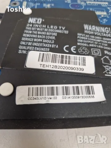 NEO LED-2430 FHD MAIN BOARD CV3663BL-Q24 PANEL CC240LV1D Ver.02 , снимка 4 - Части и Платки - 50024207