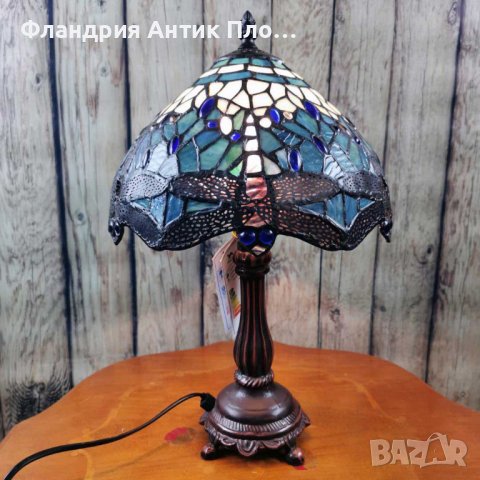 Настолна лампа - Водно конче (синя), снимка 3 - Настолни лампи - 43313880