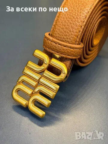 Miu Miu Колан Естествена Кожа Миу Миу - Налични Различни Модели Код D2037, снимка 9 - Колани - 49389732