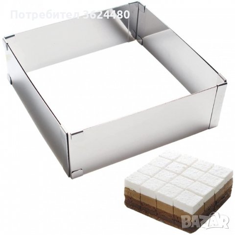 РЕГУЛИРАЩ РИНГ ЗА ТОРТА - ПРАВОЪГЪЛЕН, снимка 15 - Други стоки за дома - 39987227