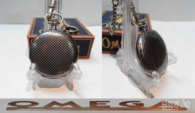Рядък джобен часовник ОМЕГА сребро ниело OMEGA, снимка 2 - Джобни - 32497082