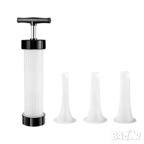 Ръчна пълначка за месо и кайма | Шприц за пълнене на луканки, снимка 2 - Аксесоари за кухня - 52249212