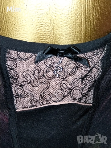 Hunkemoller M Черен еластичен колан с жартиери за чорапи , снимка 3 - Бельо - 52646024