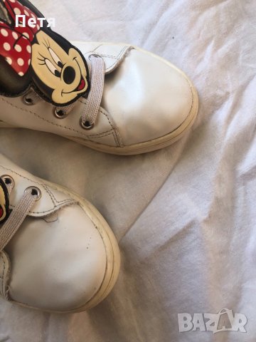 H&M Мини Маус Детски бели кожени маратонки, снимка 6 - Детски маратонки - 32812789