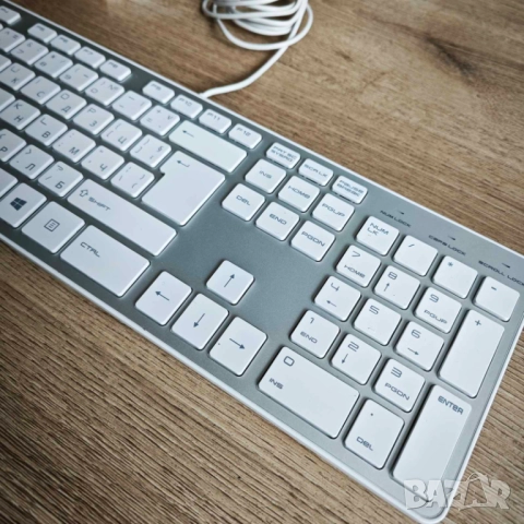 Клавиатура Hama ROSSANO - USB, бяла, с кирилица, снимка 3 - Клавиатури и мишки - 52360893