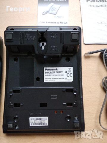 Стационарен телефон Panasonic KX-TS500FX, черен, снимка 7 - Стационарни телефони и факсове - 43285943