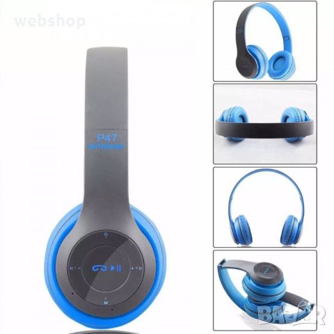 Безжични Bluetooth безжични слушалки P47 4.2+EDR, снимка 2 - Bluetooth слушалки - 33639427