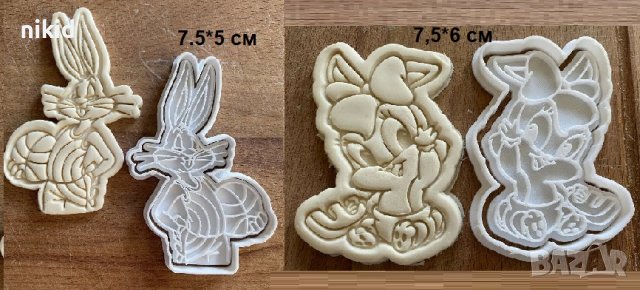 Space Jam Бъгс Бъни looney tunes Lola заек Пластмасов резец форма за тесто бисквитки фондан торта