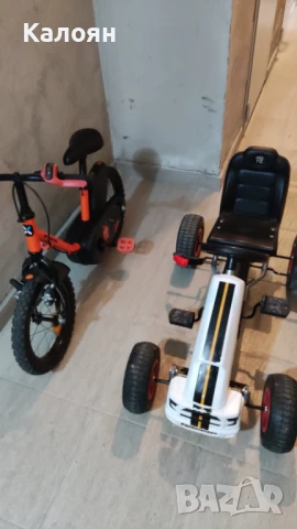 картинг кола с педали и надуваеми гуми, снимка 2 - Коли, камиони, мотори, писти - 50584009