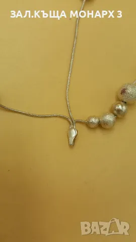 Сребърна огърлица , снимка 3 - Колиета, медальони, синджири - 50148037