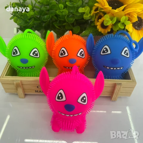 5985 Силиконова светеща антистрес играчка STITCH, снимка 2 - Други - 50915841