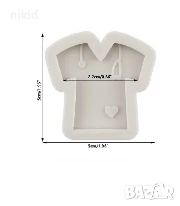 Тениска блуза за лекар медицина доктор лекарски сърце силиконов молд форма фондан шоколад смола, снимка 4 - Форми - 32830896
