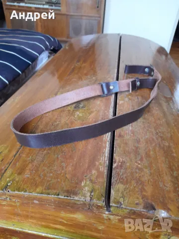 Стара кожена ремъчка,ремък за пушка #14, снимка 4 - Други ценни предмети - 49609878