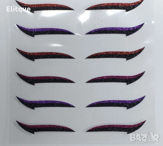 Комплект двойни стикери – очна линия HZS422, снимка 6 - Други - 52832027