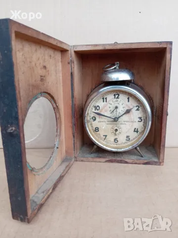 Густав Бекер GB будилник с кутия Gustav Becker, снимка 4 - Антикварни и старинни предмети - 48989089