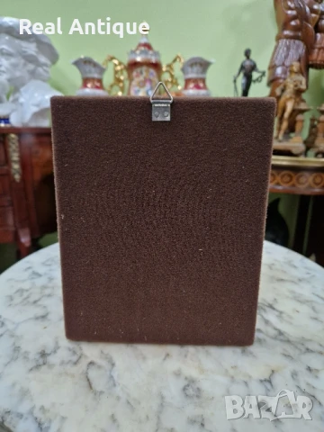 Прекрасна антикварна руска икона с емайл, снимка 7 - Икони - 51061200