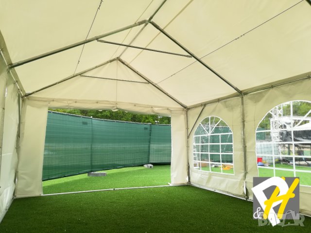 Професионална шатра 4х10м, огнеустойчив PVC брезент 550гр/м2, снимка 3 - Други - 43145020