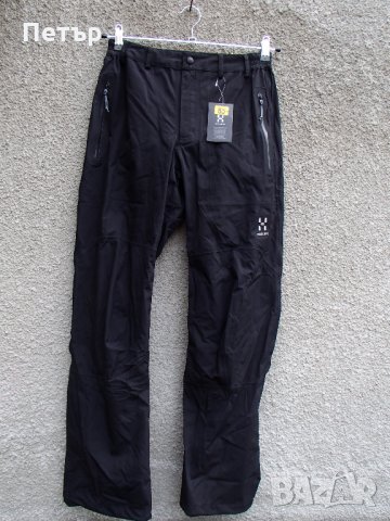 Продавам нов черен водоустойчив панталон с мембрана и лепени шевове Haglofs, снимка 3 - Панталони - 28217016