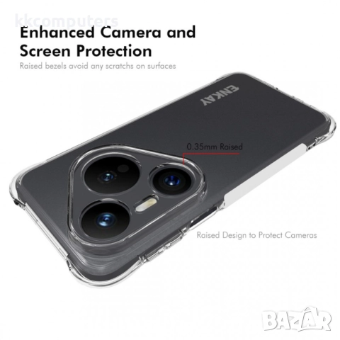 Huawei Pura 80 Pro / Pura 80 Pro+ Удароустойчив ENKAY HAT PRINCE Shockproof/ Anti-slip Силиконов Кал, снимка 5 - Калъфи, кейсове - 52381832