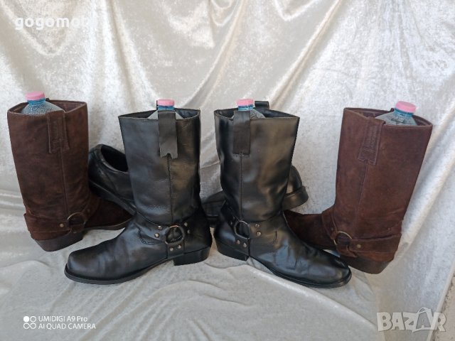 мото тиин боти, УНИСЕКС БОТУШИ черни, 42 - 43, BIKER BOOTS, рокер боти, чопър, хард, снимка 6 - Мъжки ботуши - 43905915