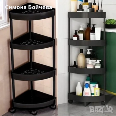 Ъглова въртяща се поставка Corner Storage Rack , снимка 3 - Органайзери - 52806832
