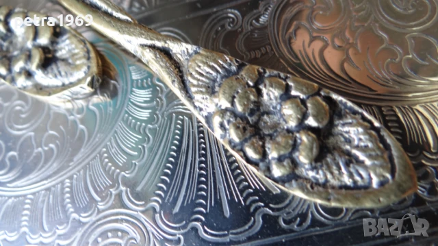 Стари колекционерски орнаментирани лъжички, 4 броя, снимка 4 - Антикварни и старинни предмети - 50627927