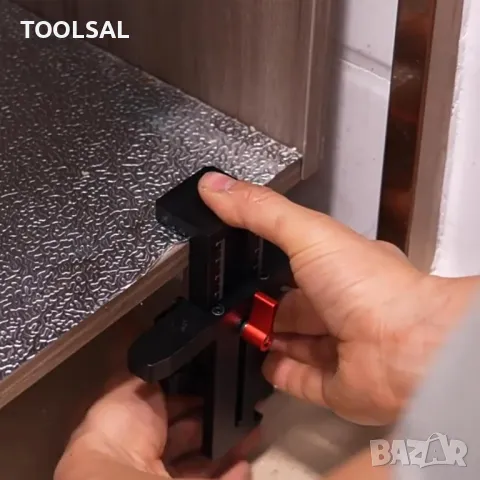 Алуминиев шаблон за придържане на мебелни врати при монтаж, снимка 6 - Други инструменти - 49446847