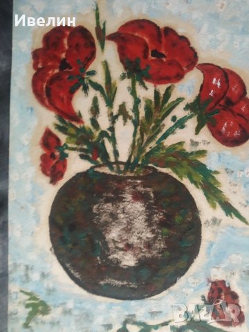 картина-цветя, снимка 2 - Картини - 32463877