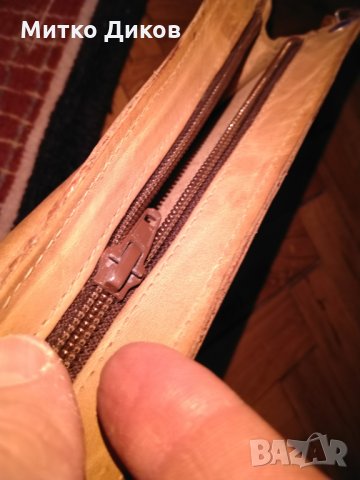 Борсета за ръка Фармахим  от соца -естествена кожа като нова 245х145мм, снимка 7 - Чанти - 27558420