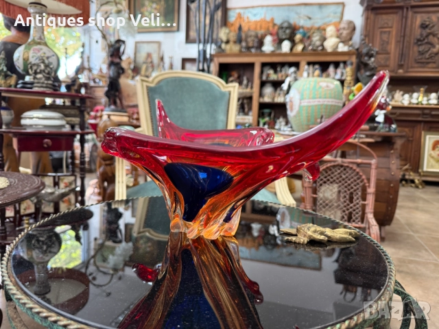 Стъклена купа MURANO №7401, снимка 3 - Антикварни и старинни предмети - 51893764